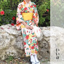이이히 유카타 4set [러뷰카타 일본 전통의상 꽃 축제 여성 yukata]
