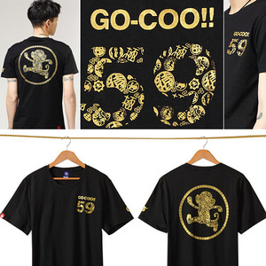 Go-coo 59T cotton 티셔츠 [일본 고쿠티 오공티 남자 반팔 티셔츠 L~XL]